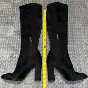 Sam Edelman Circus Black Cynthia Block Heel Tall Boot size 8.5.